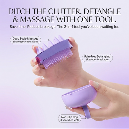 Double-sided Hair Care Comb for Wet or Dry Usages