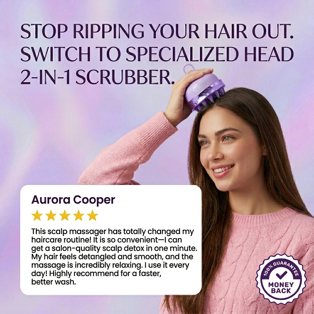 Double-sided Hair Care Comb for Wet or Dry Usages