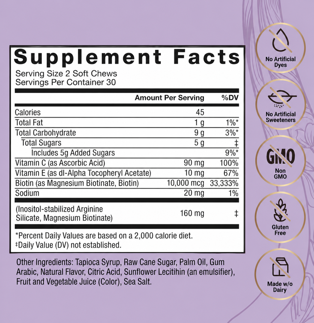 Hair Growth Soft Chews for Healthy Hair