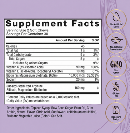Hair Growth Soft Chews for Healthy Hair